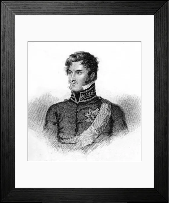 Framed Print : Prince Leopold of Saxe-Coburg-Saalfeld, 19th century. Artist: J Hopwood Framed Print : Prince Leopold of Saxe-Coburg-Saalfeld, 19th century. Artist: J Hopwood