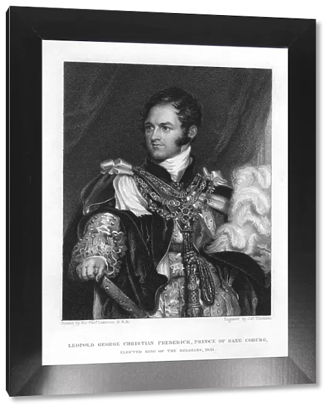 Prince Leopold of Saxe-Coburg-Saalfeld, 1831. Artist: J Thomson