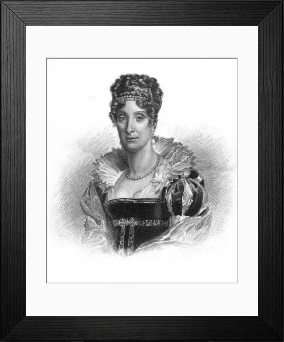 Framed Print : Maria Amalia of the Two Sicilies, 19th century. Artist: Dean Framed Print : Maria Amalia of the Two Sicilies, 19th century. Artist: Dean