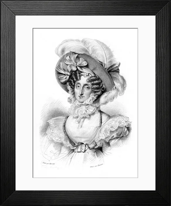 Framed Print : Maria Amalia of the Two Sicilies, 19th century. Artist: Thomson Framed Print : Maria Amalia of the Two Sicilies, 19th century. Artist: Thomson