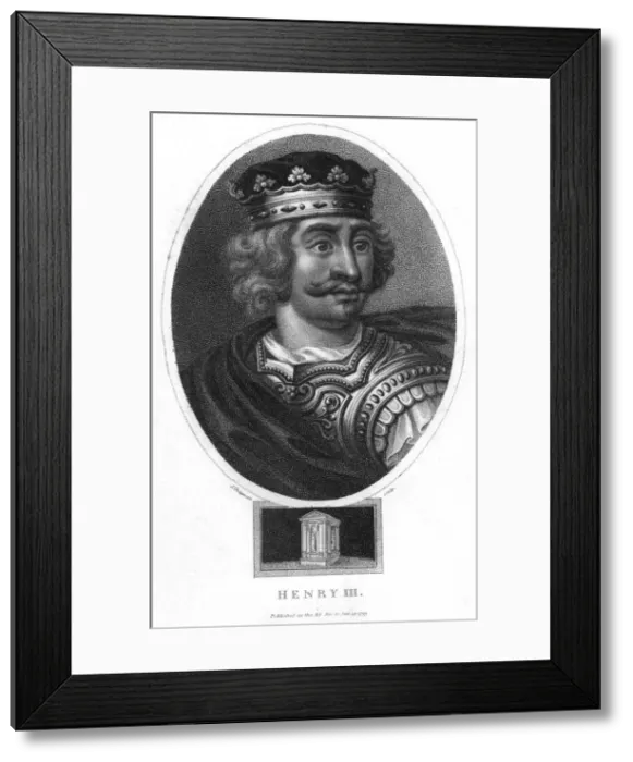 Framed Print : Henry III, (1799). Artist: J Chapman Framed Print : Henry III, (1799). Artist: J Chapman