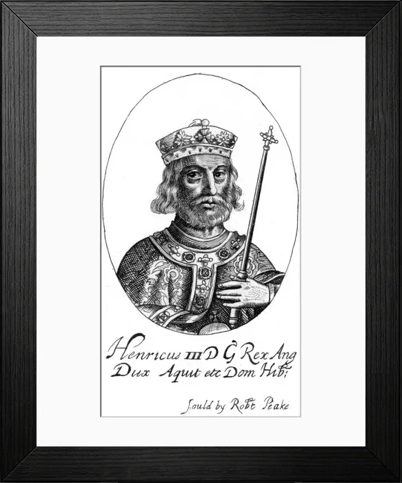 Framed Print : Henry III of England. Artist: Robert Peake Framed Print : Henry III of England. Artist: Robert Peake