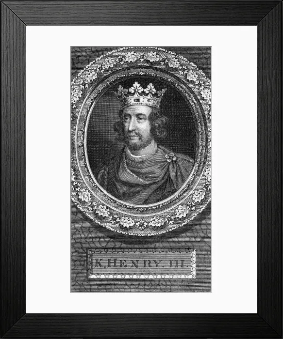 Framed Print : Henry III of England, (18th century). Artist: George Vertue Framed Print : Henry III of England, (18th century). Artist: George Vertue