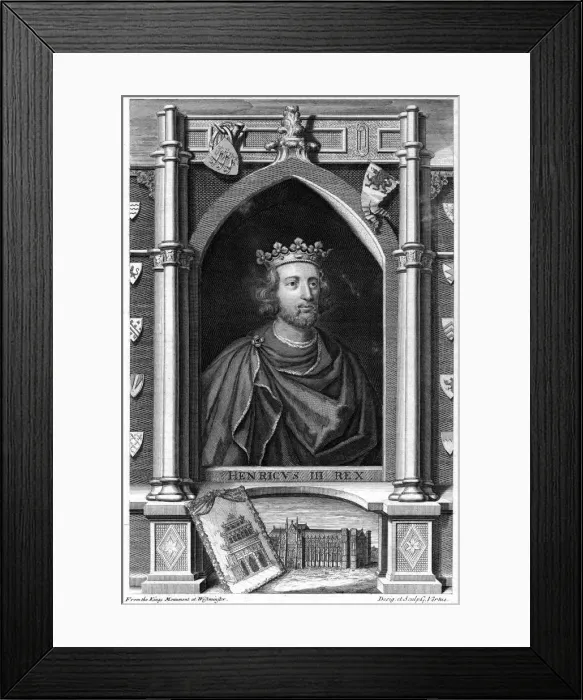 Framed Print : King Henry III, (18th century). Artist: George Vertue Framed Print : King Henry III, (18th century). Artist: George Vertue
