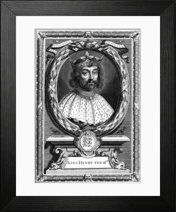 Framed Print : King Henry III of England. Artist: P Vanderbanck Framed Print : King Henry III of England. Artist: P Vanderbanck