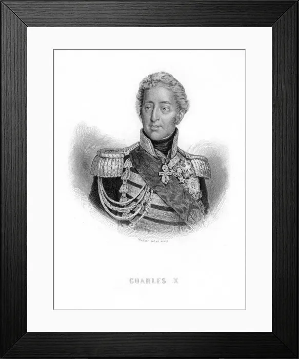 Framed Print : Charles X, King of France, 19th century. Artist: Waltner Framed Print : Charles X, King of France, 19th century. Artist: Waltner