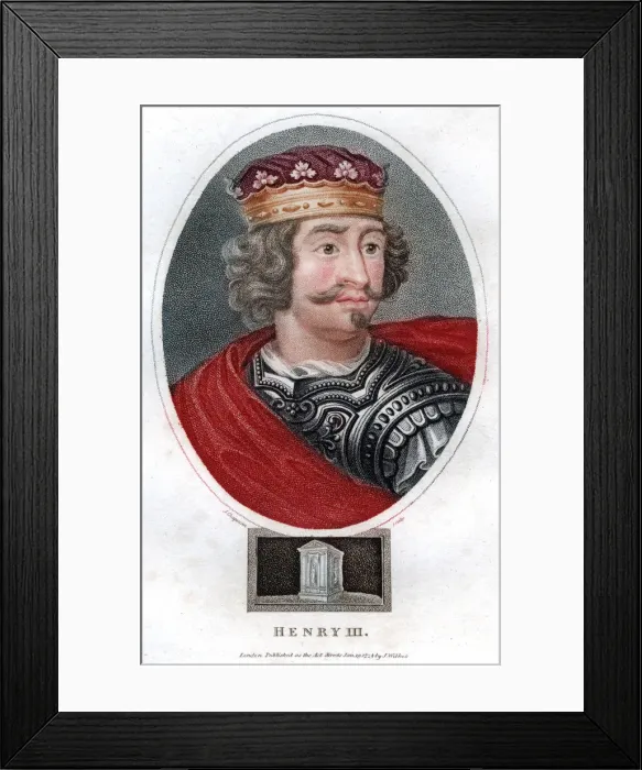 Framed Print : Henry III, (1804). Artist: J Chapman Framed Print : Henry III, (1804). Artist: J Chapman
