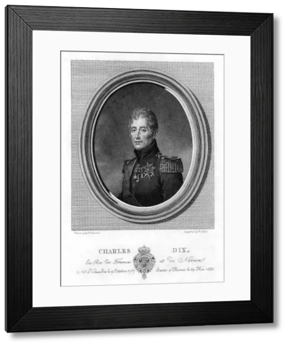 Framed Print : Charles X, King of France, 19th century. Artist: W Alais Framed Print : Charles X, King of France, 19th century. Artist: W Alais