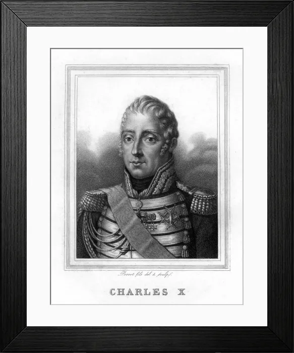 Framed Print : Charles X, King of France, 19th century. Artist: Perrot Framed Print : Charles X, King of France, 19th century. Artist: Perrot
