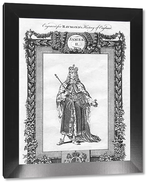 James II of England, (18th century). Artist: Reynolds Grignion