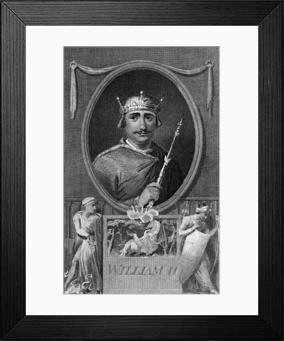 Framed Print : King William II of England, (1788). Artist: J Collyer Framed Print : King William II of England, (1788). Artist: J Collyer