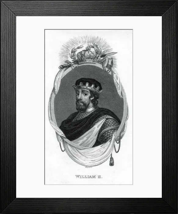 Framed Print : King William II. Artist: J Chapman Framed Print : King William II. Artist: J Chapman