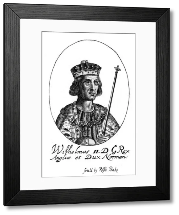 Framed Print : King William II. Artist: Robert Peake