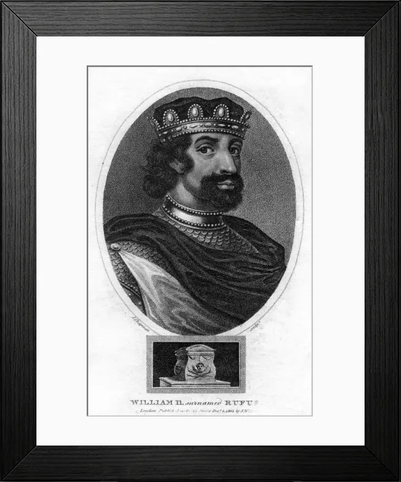 Framed Print : King William II of England, (1803). Artist: J Chapman Framed Print : King William II of England, (1803). Artist: J Chapman