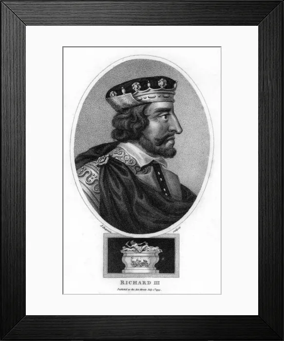 Framed Print : Richard III of England, (1799). Artist: J Chapman Framed Print : Richard III of England, (1799). Artist: J Chapman