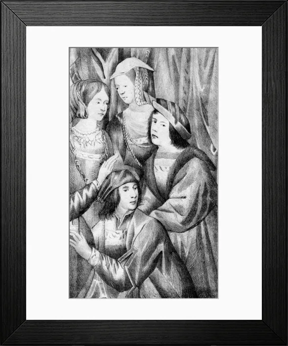 Framed Print : Richard III and Edward IV Framed Print : Richard III and Edward IV