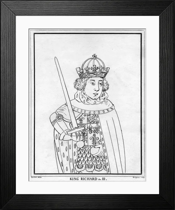 Framed Print : Richard III of England, (18th century). Artist: Reynolds Grignion Framed Print : Richard III of England, (18th century). Artist: Reynolds Grignion