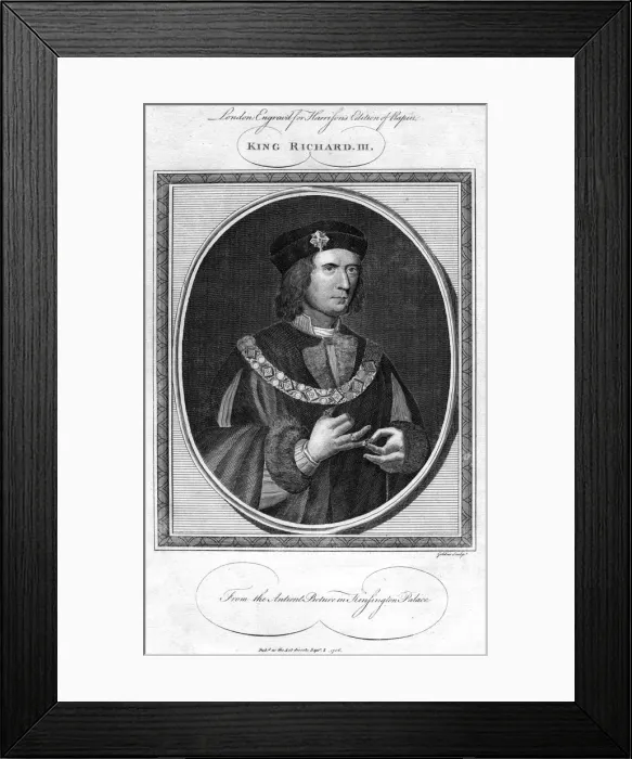 Framed Print : Richard III of England, (1786). Artist: John Goldar Framed Print : Richard III of England, (1786). Artist: John Goldar