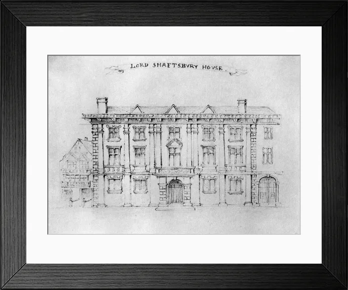 Framed Print : Lord Shaftbury House, Aldersgate Street, 1908 Framed Print : Lord Shaftbury House, Aldersgate Street, 1908