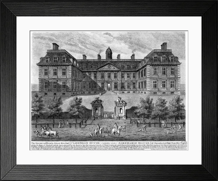 Framed Print : Clarendon House, Piccadilly, 17th century, (1908) Framed Print : Clarendon House, Piccadilly, 17th century, (1908)