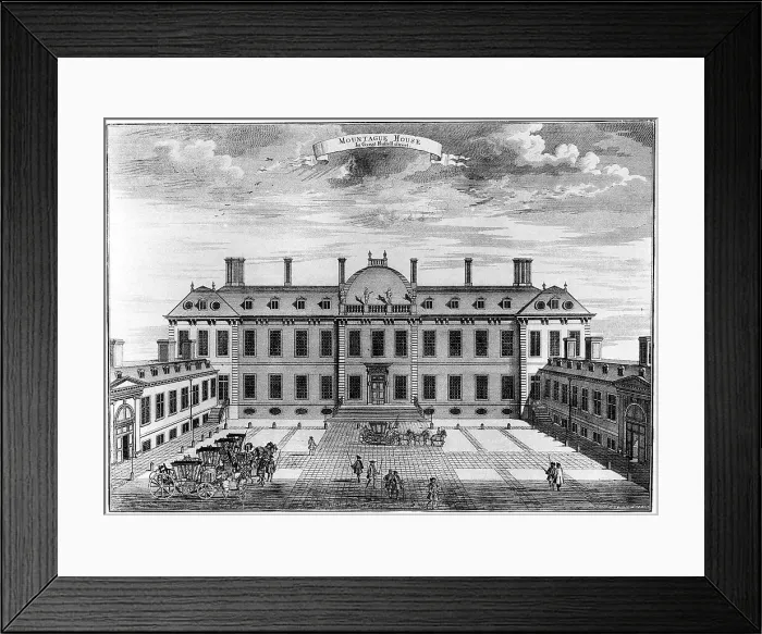 Framed Print : Montagu House, Bloomsbury, 18th century, (1908) Framed Print : Montagu House, Bloomsbury, 18th century, (1908)