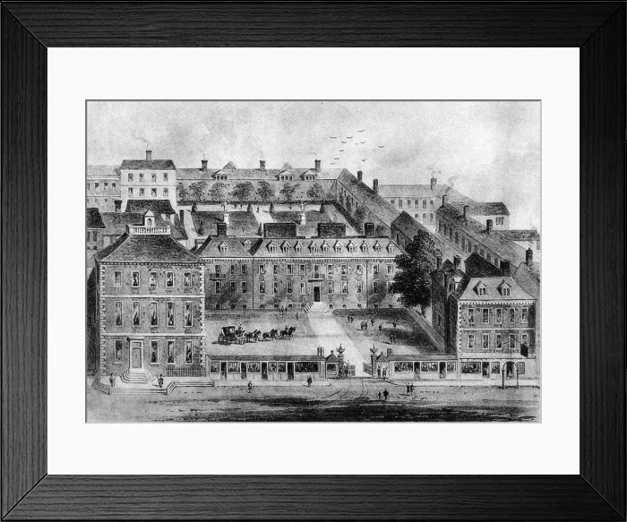Framed Print : Leicester House, Leicester Fields, 18th century, (1908) Framed Print : Leicester House, Leicester Fields, 18th century, (1908)