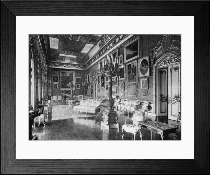 Framed Print : The Waterloo Chamber, Apsley House, 1908. Artist: HN King Framed Print : The Waterloo Chamber, Apsley House, 1908. Artist: HN King
