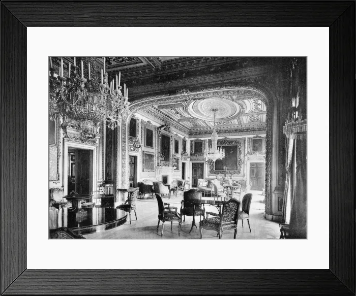Framed Print : The ballroom, Devonshire House, 1908. Artist: J Russell & Sons Framed Print : The ballroom, Devonshire House, 1908. Artist: J Russell & Sons