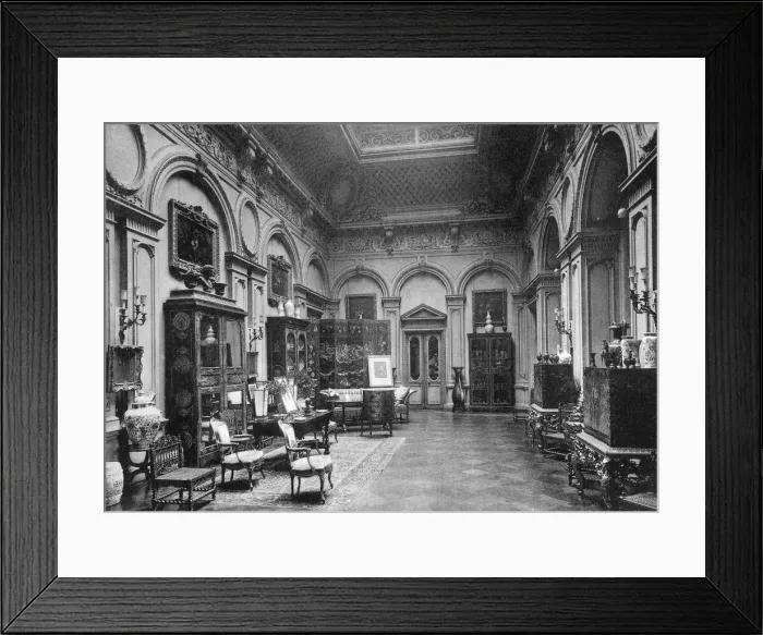 Framed Print : The saloon, Montagu House, 1908. Artist: Bedford Lemere and Company Framed Print : The saloon, Montagu House, 1908. Artist: Bedford Lemere and Company