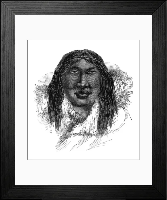 Framed Print : A Patagonian, 1848 Framed Print : A Patagonian, 1848