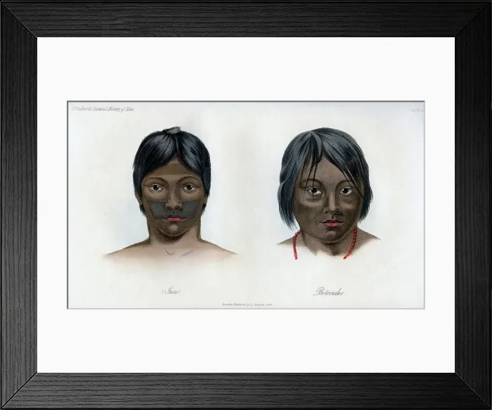 Framed Print : Juri and Botocudos, of the Brasilio-Guarani nation, 1848 Framed Print : Juri and Botocudos, of the Brasilio-Guarani nation, 1848