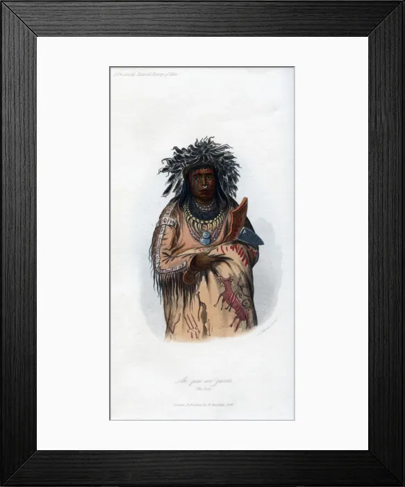 Framed Print : Ak-quee-we-zaints, The Boy, 1848. Artist: Harris Framed Print : Ak-quee-we-zaints, The Boy, 1848. Artist: Harris