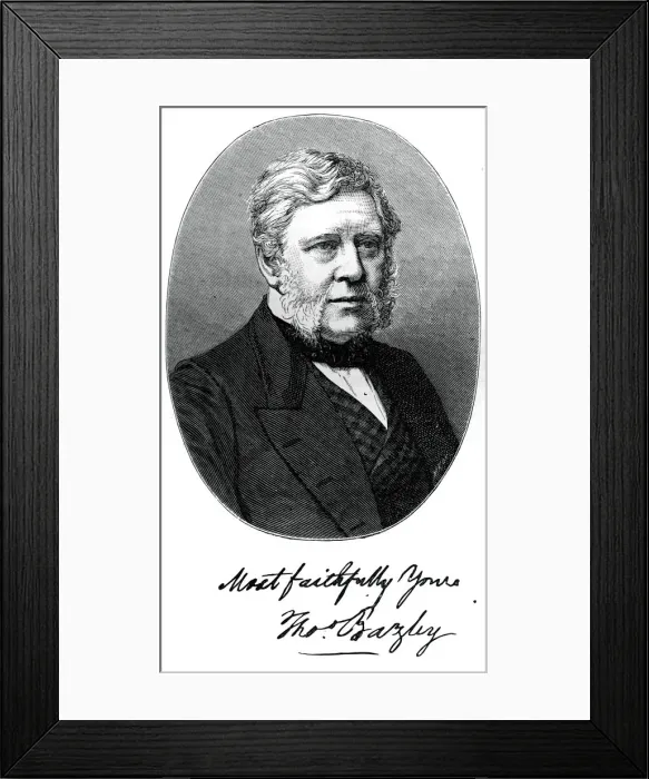Framed Print : Sir Thomas Bazley, 1st Baronet, British manufacturer and politician, c1880 Framed Print : Sir Thomas Bazley, 1st Baronet, British manufacturer and politician, c1880