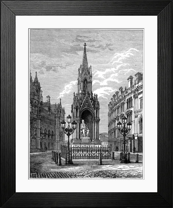 Framed Print : The Salt statue at Bradford, c1880 Framed Print : The Salt statue at Bradford, c1880