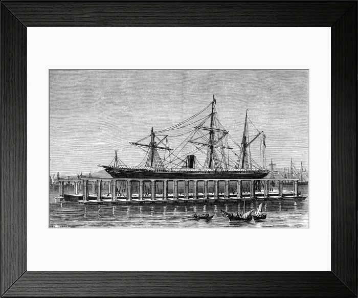 Framed Print : Clarks hydraulic lift, Bombay, c1880 Framed Print : Clarks hydraulic lift, Bombay, c1880