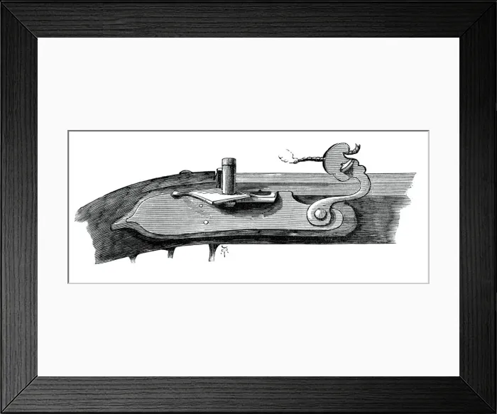Framed Print : Matchlock, late 17th century, from the Tower of London, (c1880)