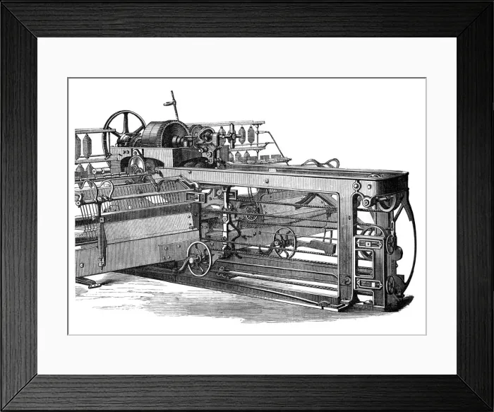 Framed Print : The spinning mule, c1880 Framed Print : The spinning mule, c1880