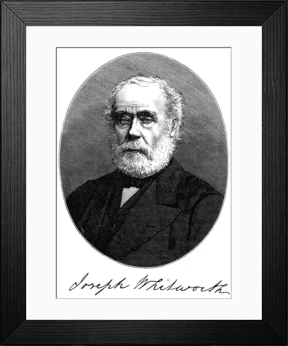 Framed Print : Joseph Whitworth, British engineer, entrepreneur and inventor, c1880 Framed Print : Joseph Whitworth, British engineer, entrepreneur and inventor, c1880