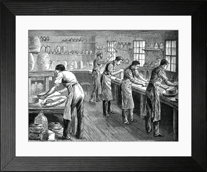 Framed Print : Pressers at work, c1880 Framed Print : Pressers at work, c1880