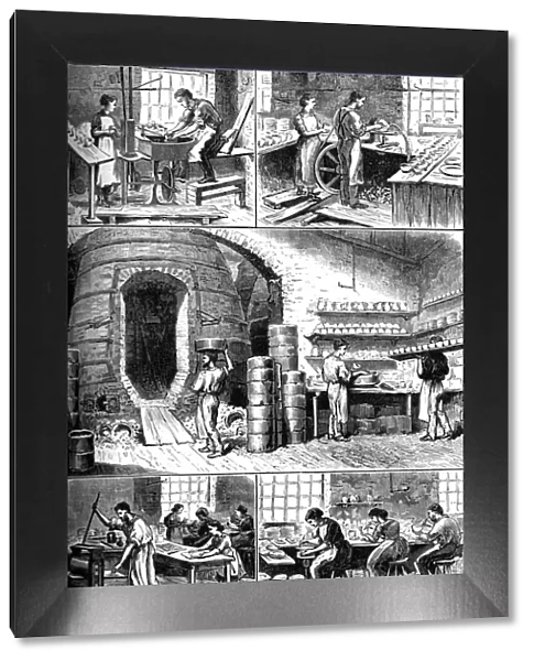Various pottery processes, c1880