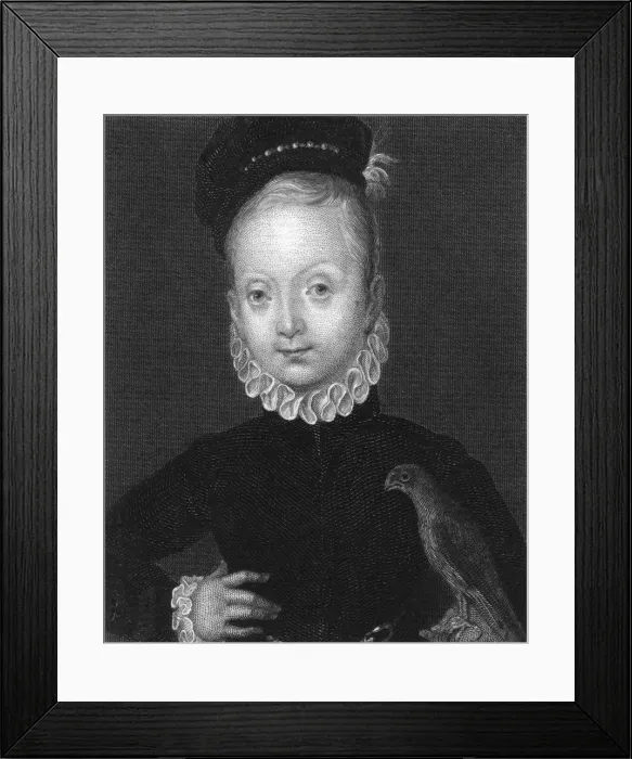 Framed Print : James I, (19th century). Artist: Raddon Framed Print : James I, (19th century). Artist: Raddon