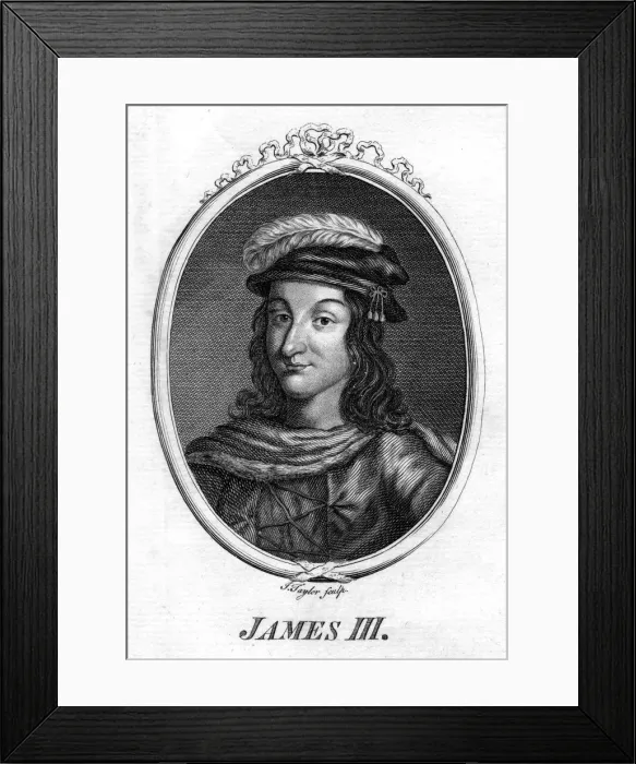 Framed Print : James III, (c19th century). Artist: Taylor Framed Print : James III, (c19th century). Artist: Taylor