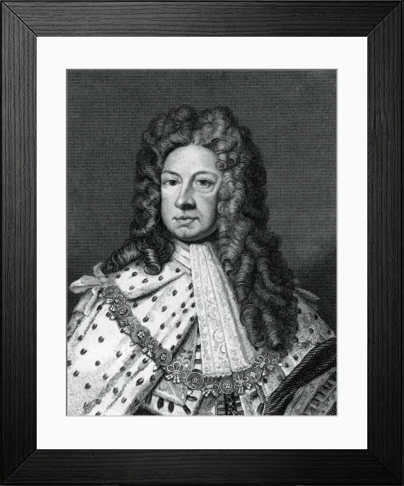 Framed Print : George I of Great Britain. Artist: Worthington Framed Print : George I of Great Britain. Artist: Worthington