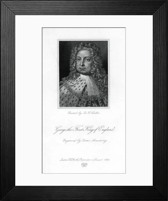 Framed Print : George I, King of England, (1823). Artist: Cosmo Armstrong Framed Print : George I, King of England, (1823). Artist: Cosmo Armstrong