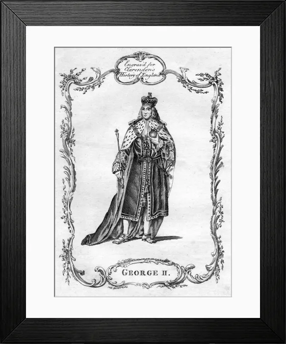 Framed Print : George II of Great Britain Framed Print : George II of Great Britain