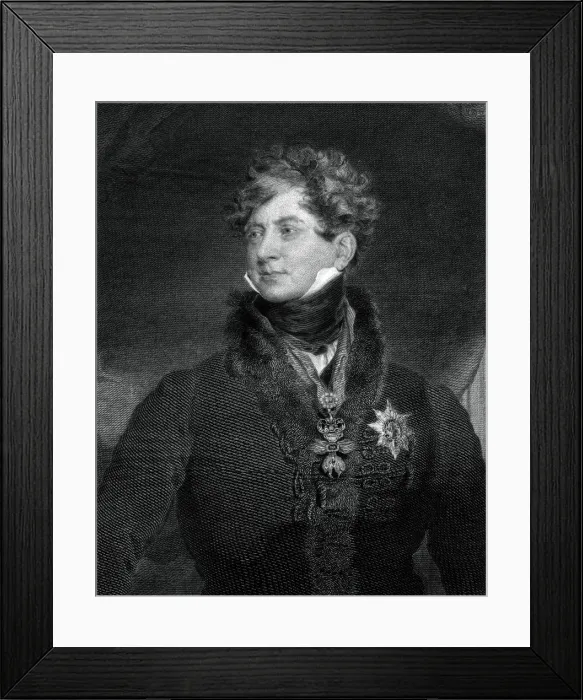 Framed Print : George IV, King of the United Kingdom and Hanover, 1829. Artist: William Ensom Framed Print : George IV, King of the United Kingdom and Hanover, 1829. Artist: William Ensom
