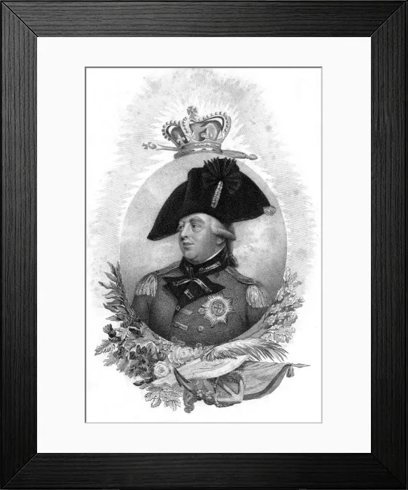 Framed Print : George III of the United Kingdom. Artist: Rogers Framed Print : George III of the United Kingdom. Artist: Rogers