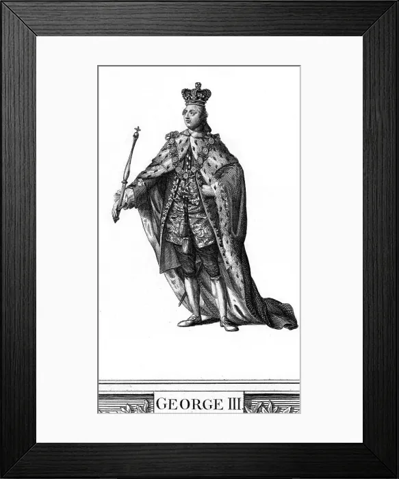Framed Print : George III of the United Kingdom