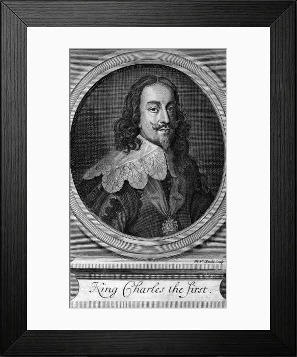 Framed Print : Charles I of England. Artist: MV Gucht Framed Print : Charles I of England. Artist: MV Gucht