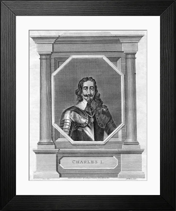 Framed Print : Charles I of England. Artist: AW Warren Framed Print : Charles I of England. Artist: AW Warren